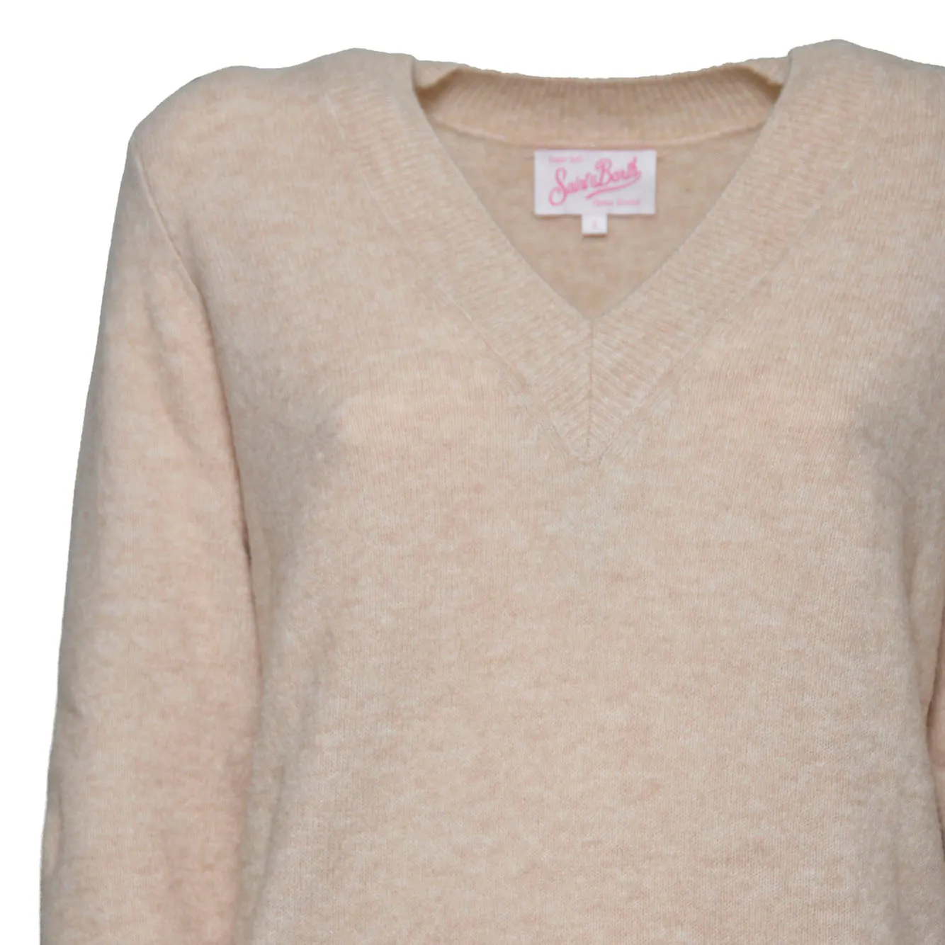 Saint Barth Anise ASE0001 cardigan beige alpaca