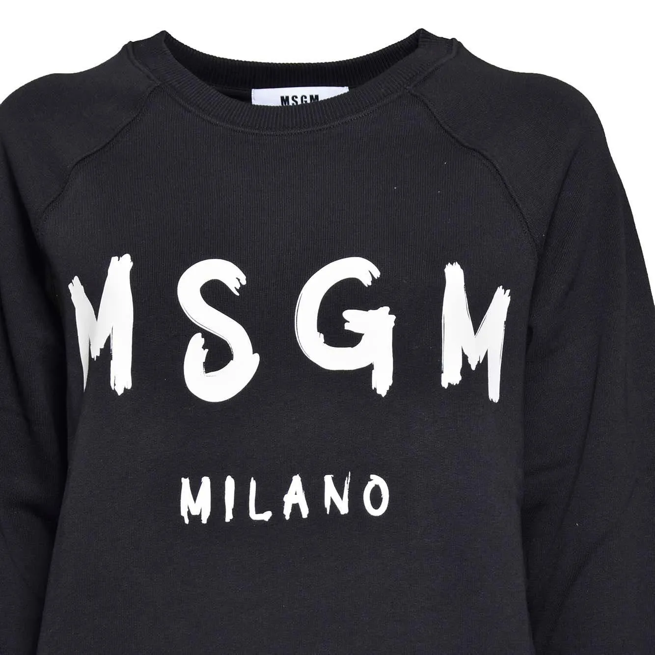 MSGM 2000MDM513200001 felpa cotone nera donna XXS