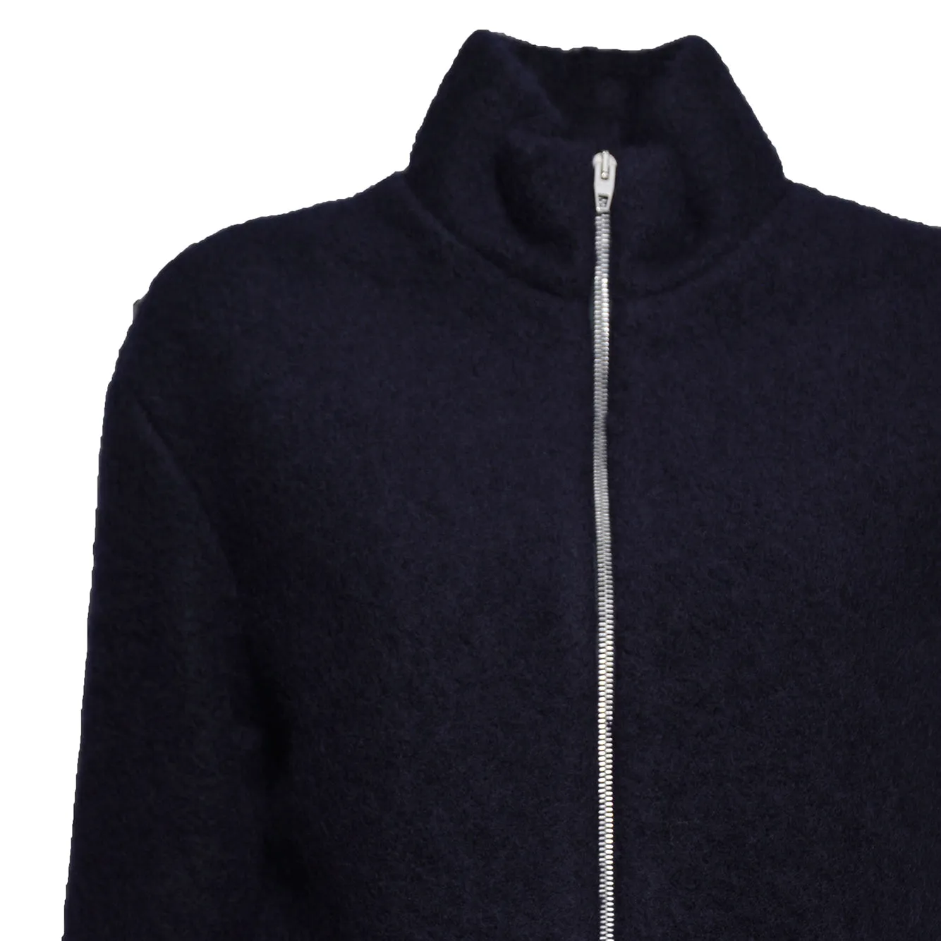 Jil Sander J02HG0103J20379 felpa con zip lana 42