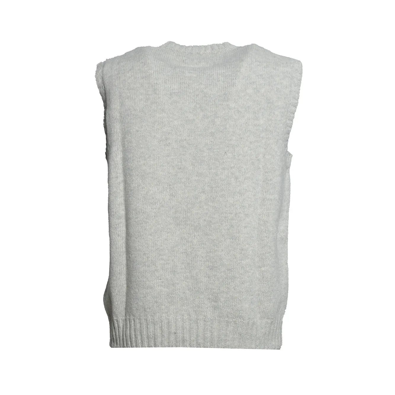 MM6 Maison Margiela SH0FB0028 gilet grigio lana