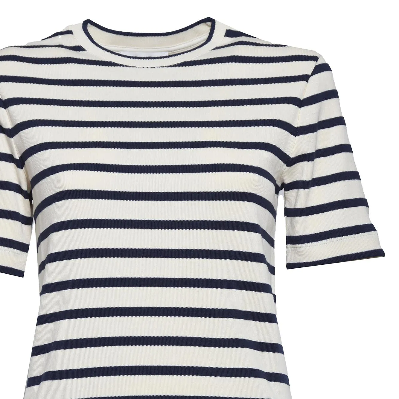 Jil Sander J40GC0111J46497 t-shirt righe bianco nero
