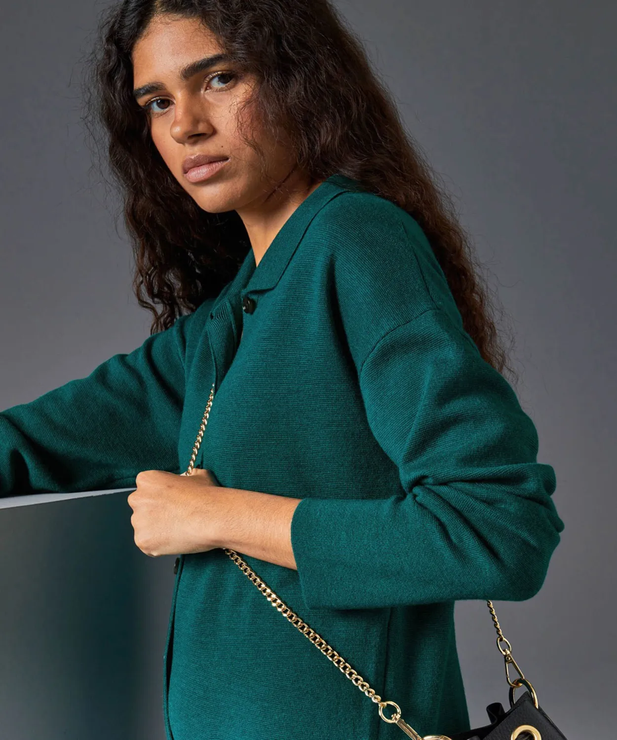 Rodier Tuta Lana Merino Verde Anatra Punto Milano