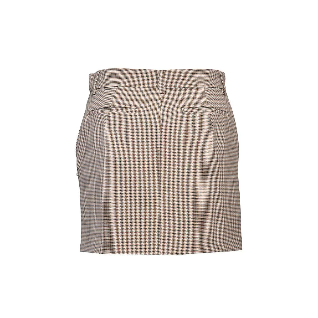 Sportmax Manetta minigonna pied-de-poule marrone 38