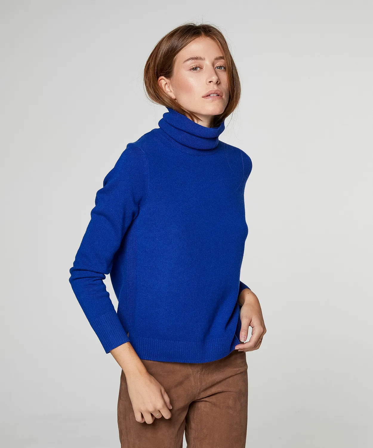 Rodier Maglione dolcevita cashmere maglione oltremare M