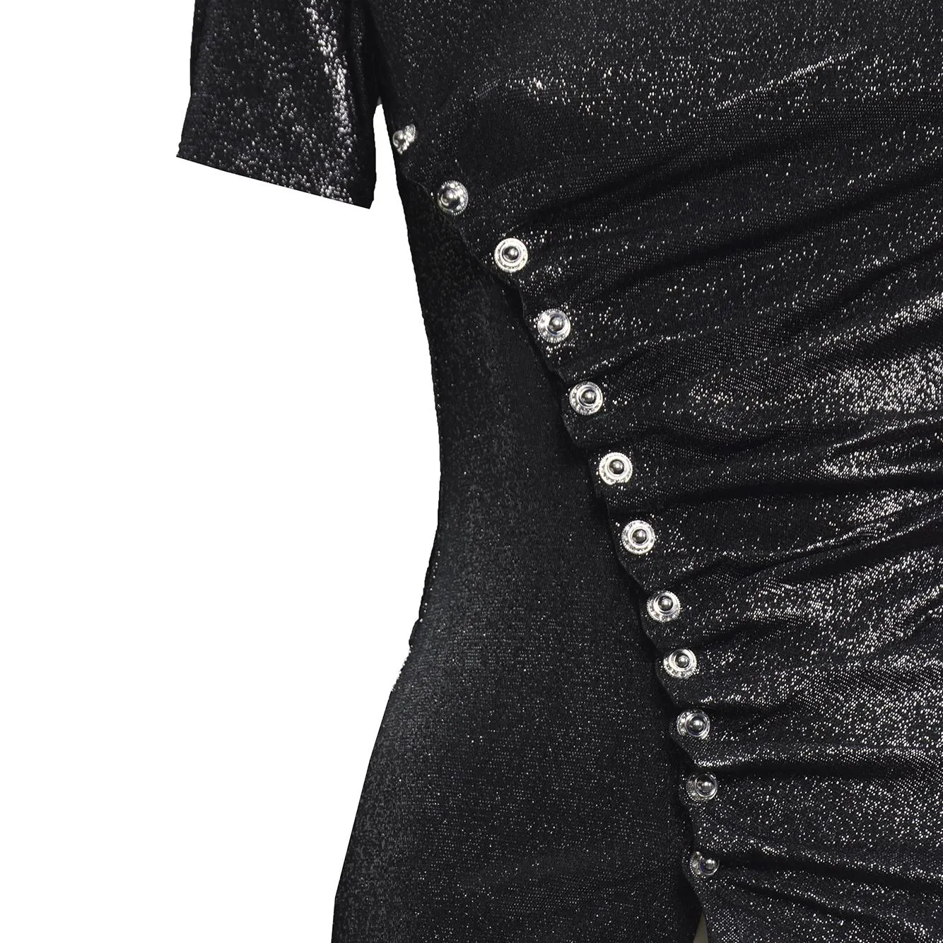 Rabanne 26PJTO224VI0261 blusa nera viscosa