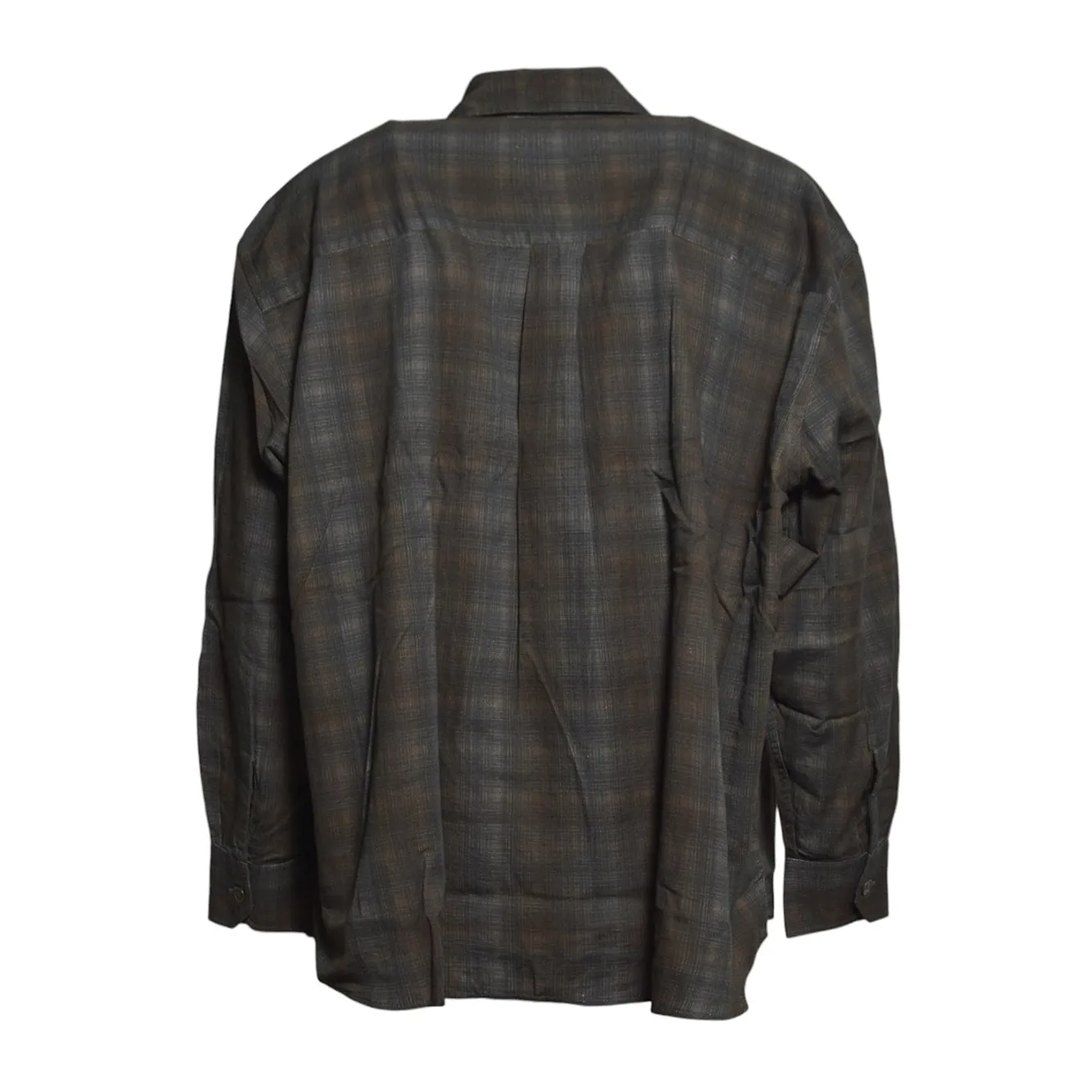 Our Legacy M4262BMC camicia grigio scuro quadri