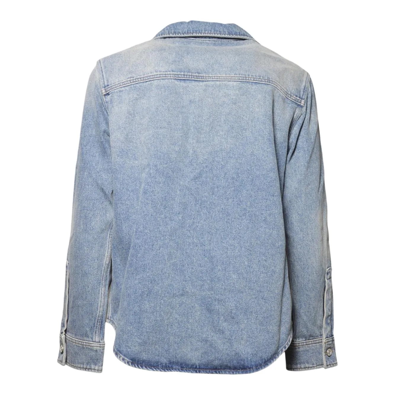 Courrèges camicia jeans denim blu in cotone