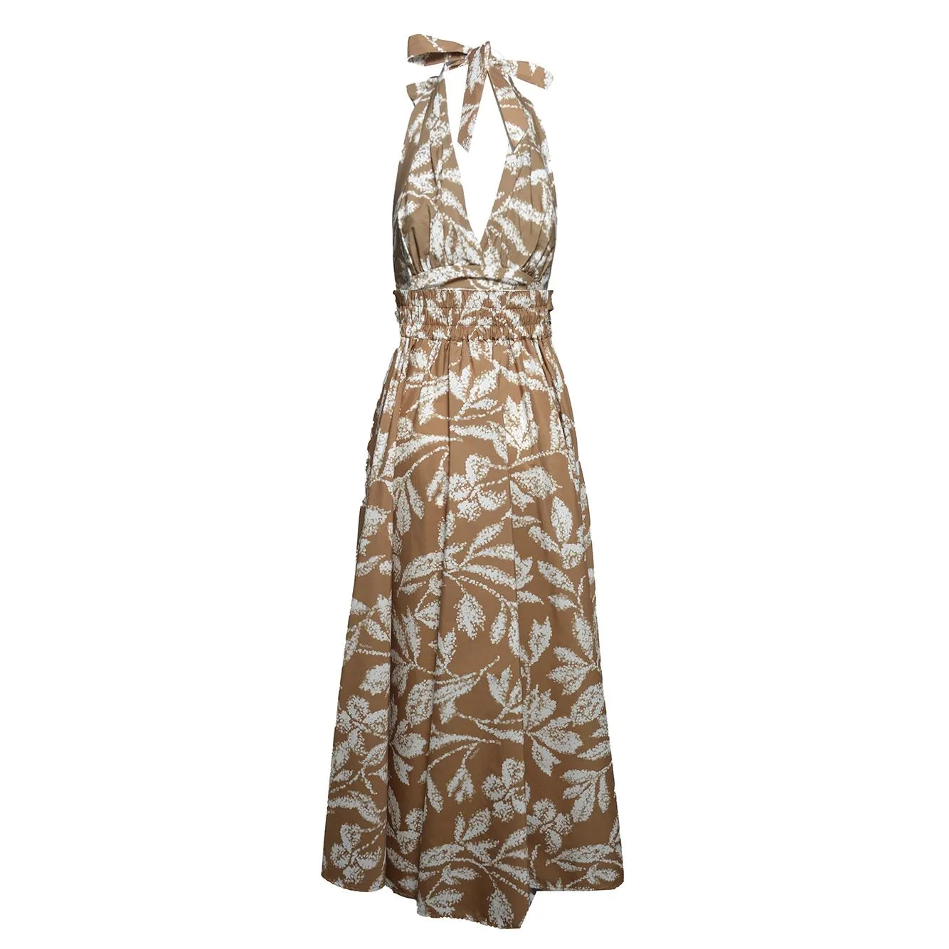 Max Mara Bella 2611221042600 abito cotone marrone