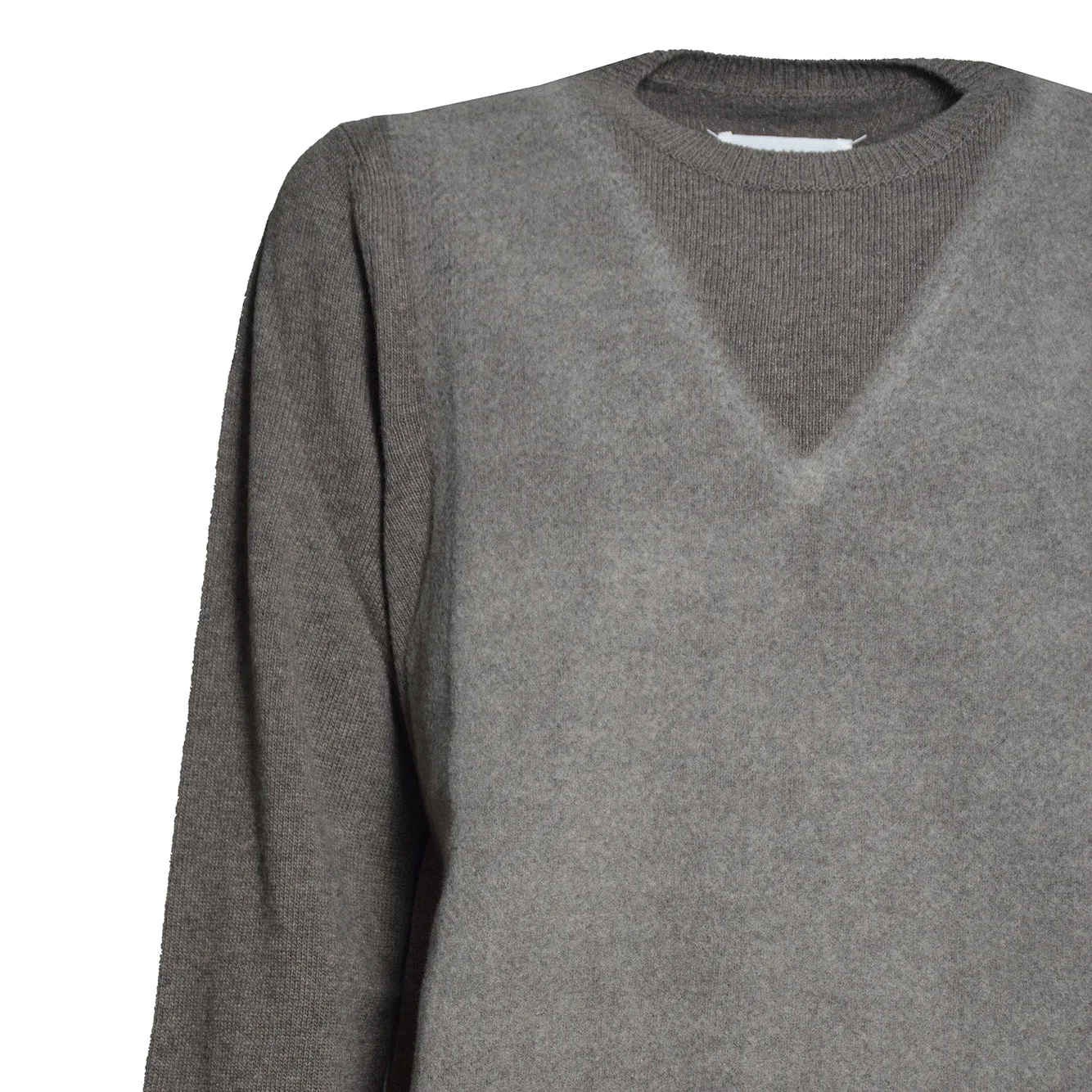Maison Margiela S50HL0086M13304 Maglia Marrone