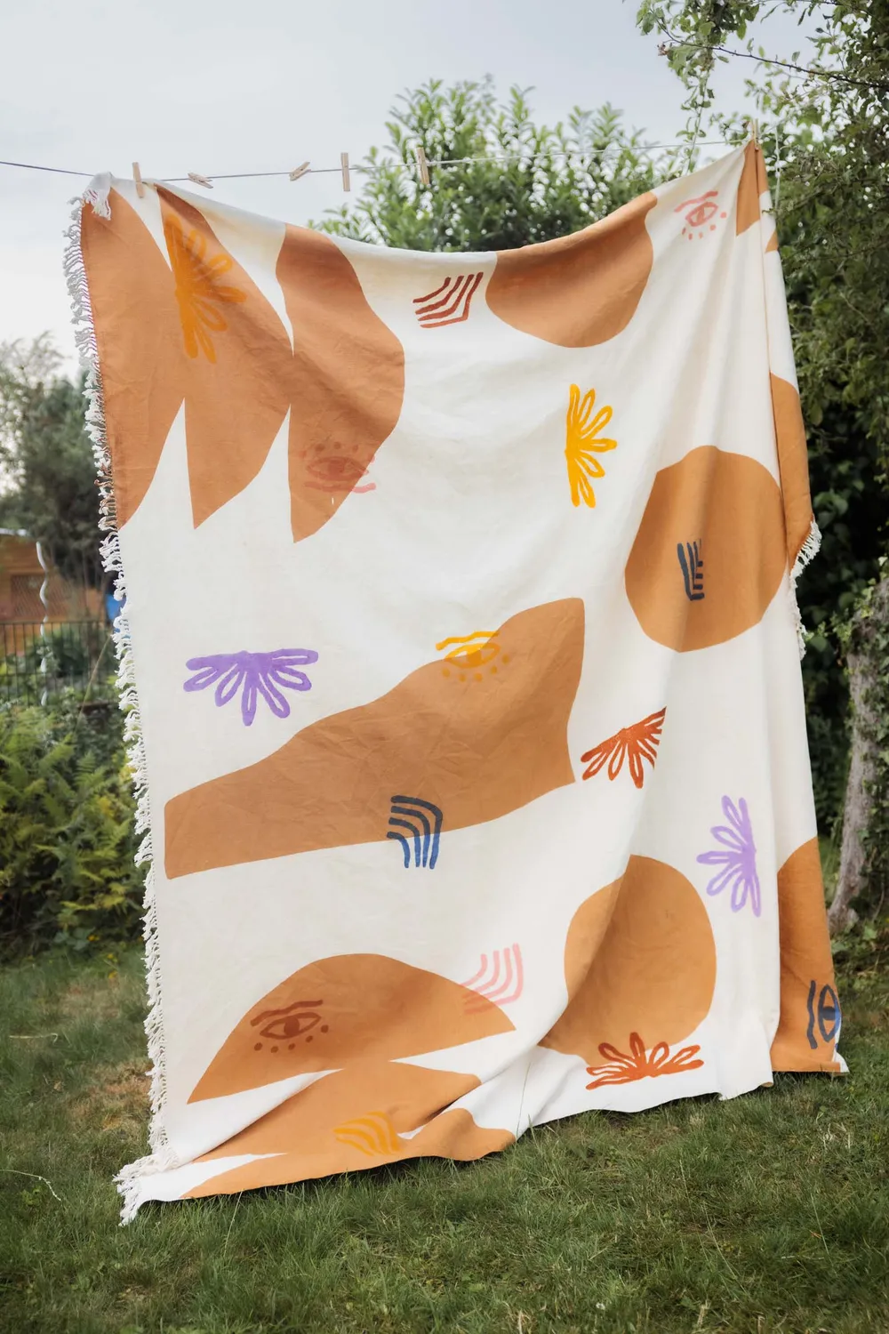Jyoti Aakaar Blockprint copriletto savanna