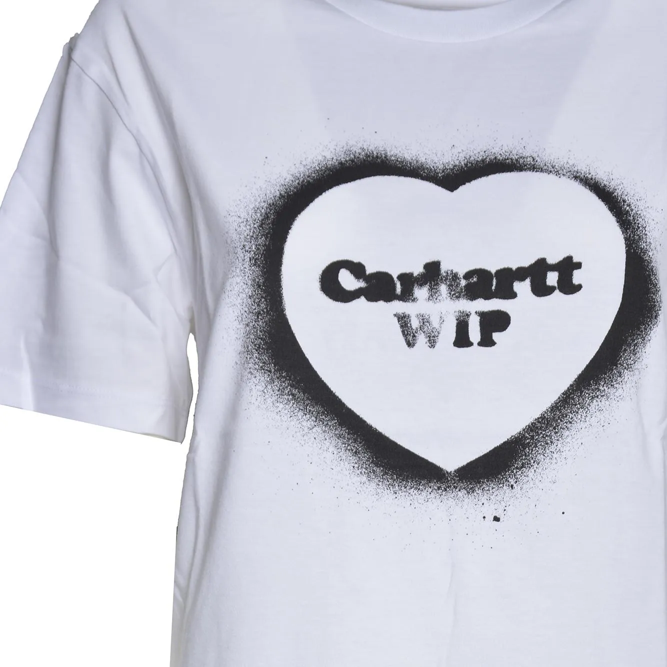 Carhartt Wip I036907 Spray Heart t-shirt bianco cotone