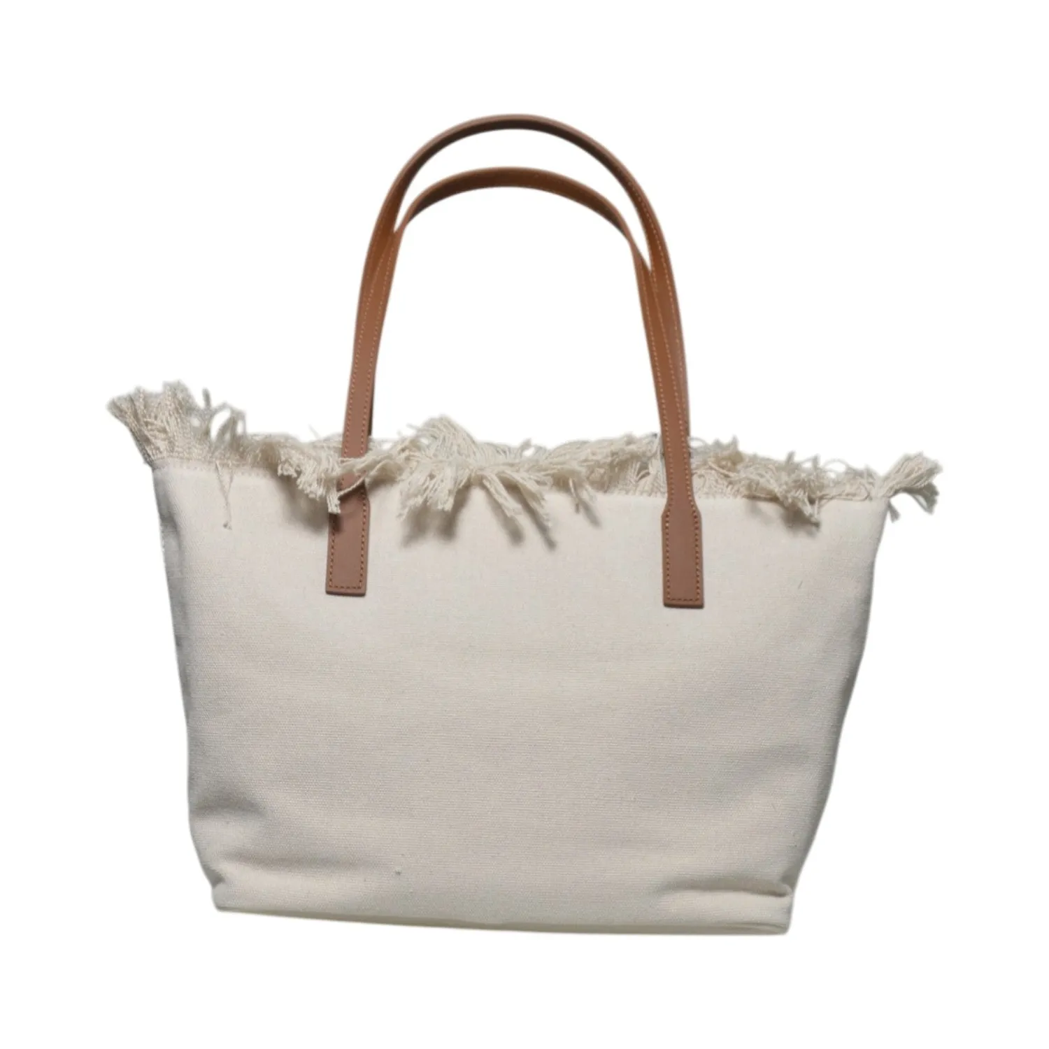 MC2 Saint Barth CBMF001 shopping bag denim bianco frange