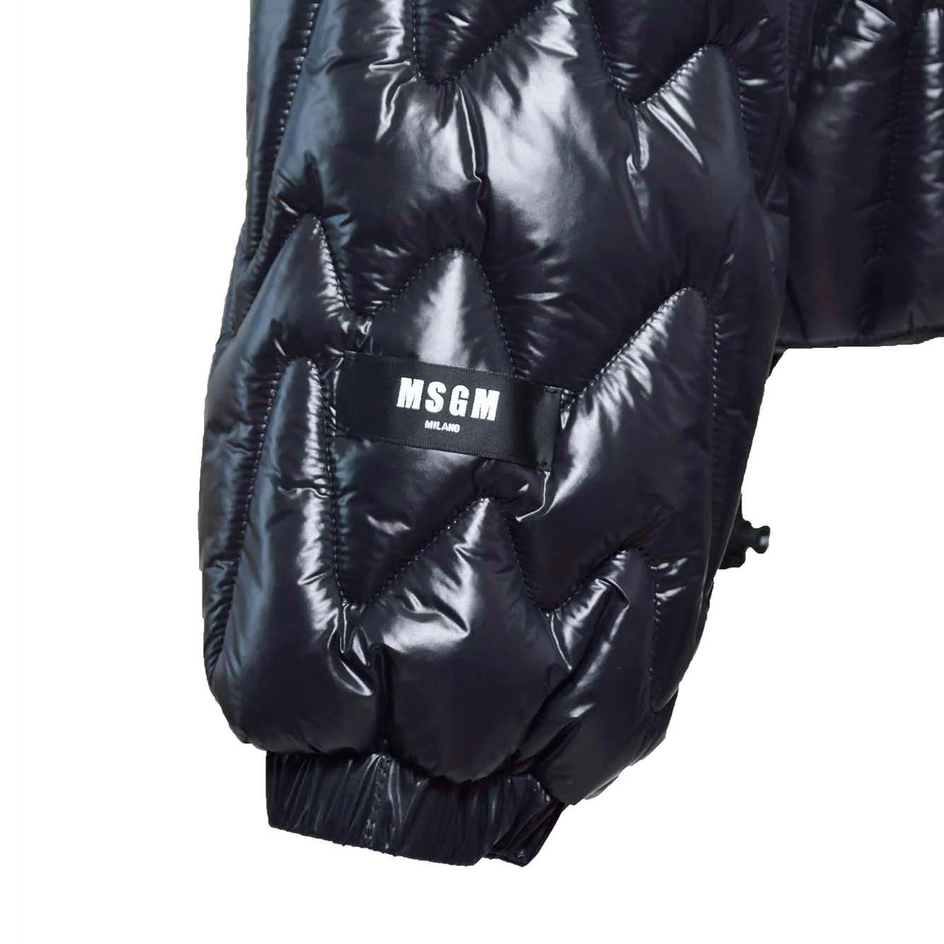 MSGM 3740MH05247532 piumino nero monogram oversize