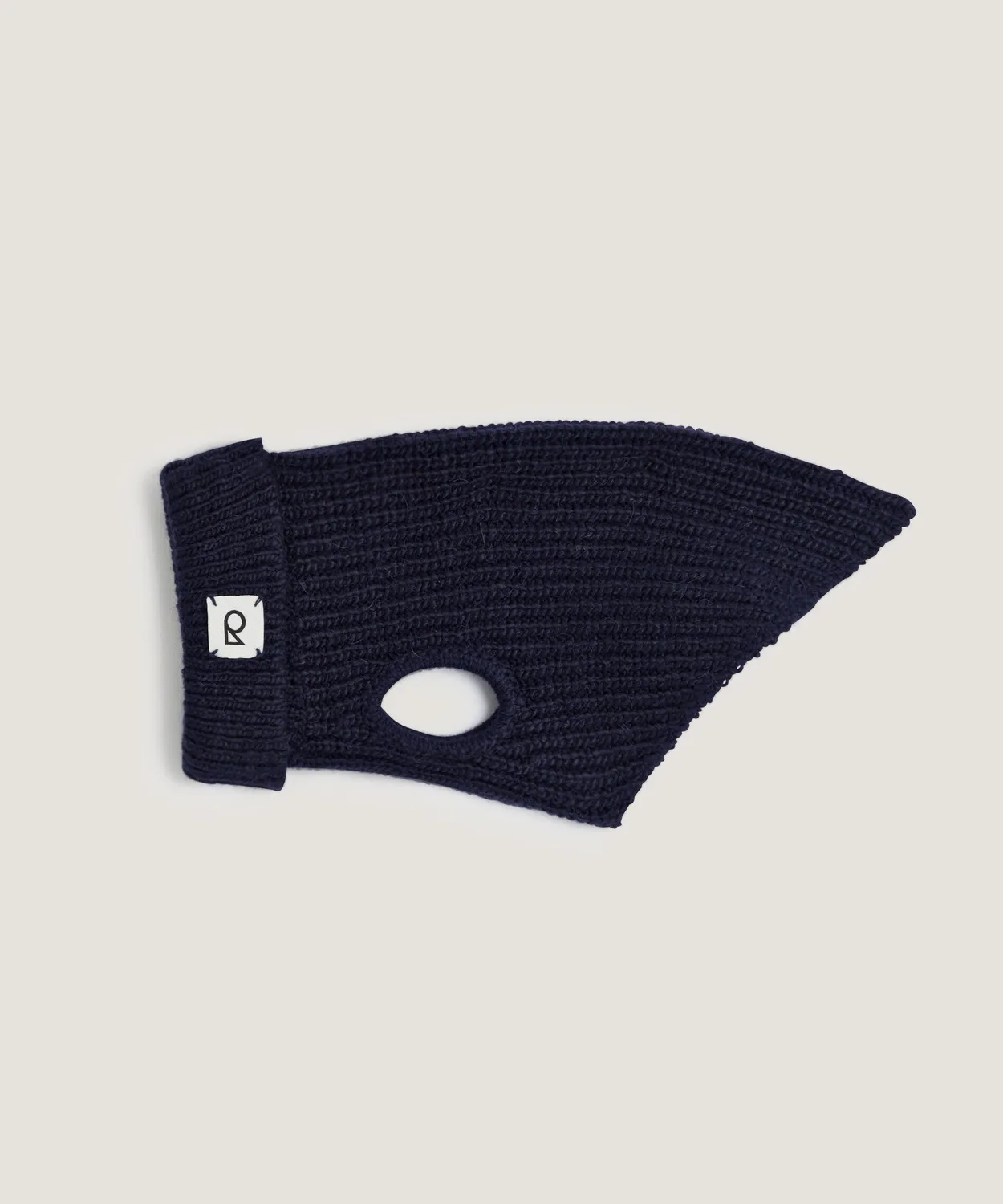 Rodier maglioncino per cani coste blu navy collo alto