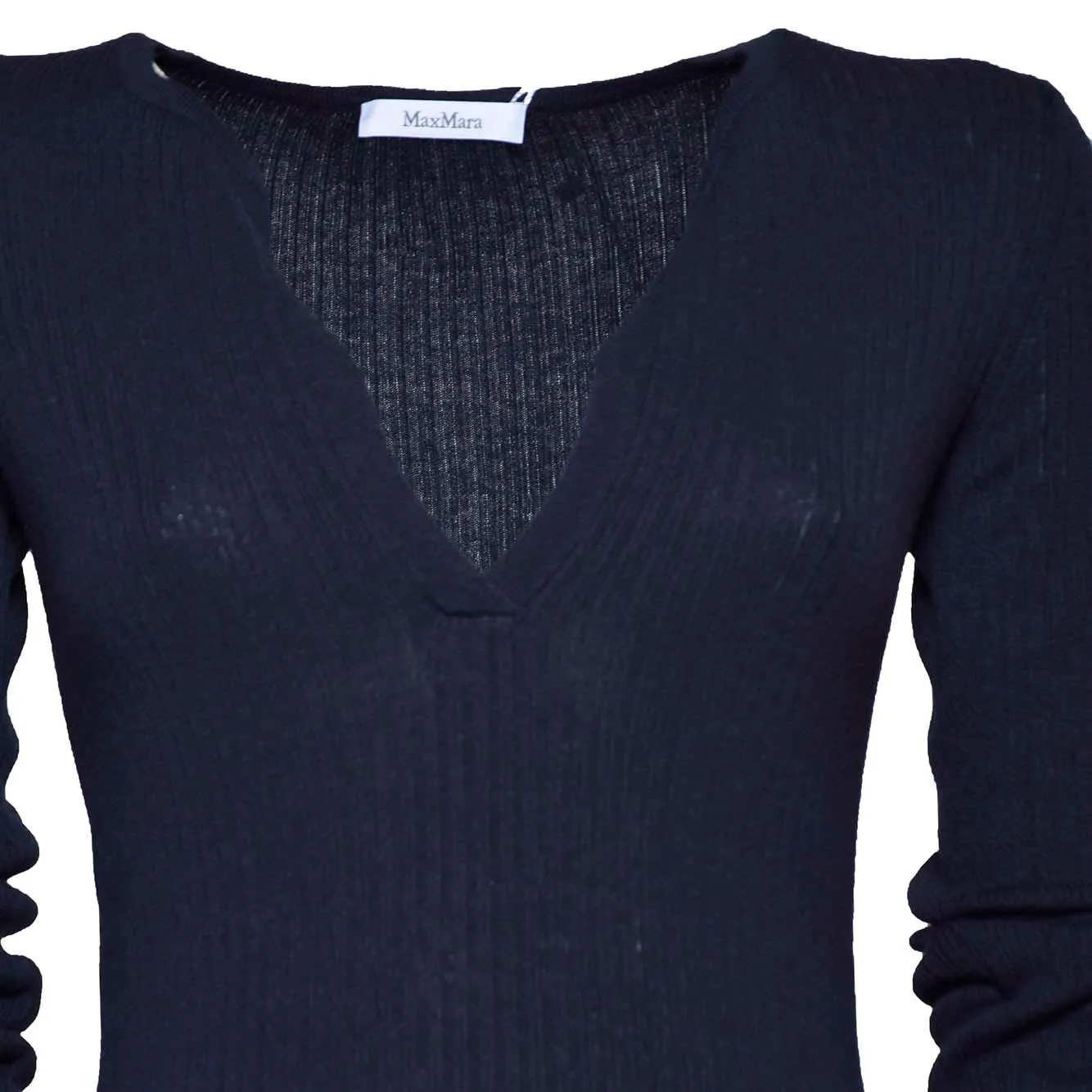Max Mara Urlo maglia blu notte S seta cachemire