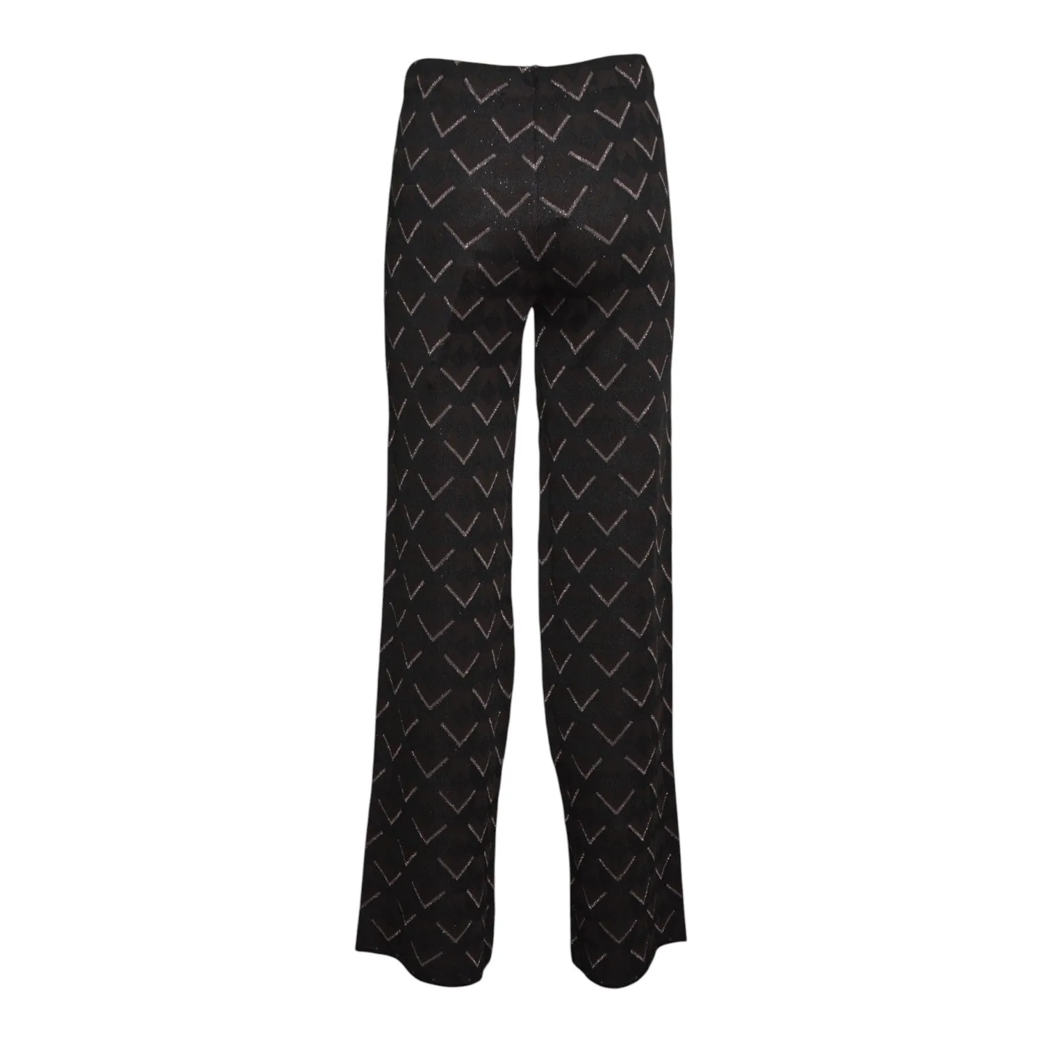 Akep Pan PMKD15044 pantaloni cropped nero marrone