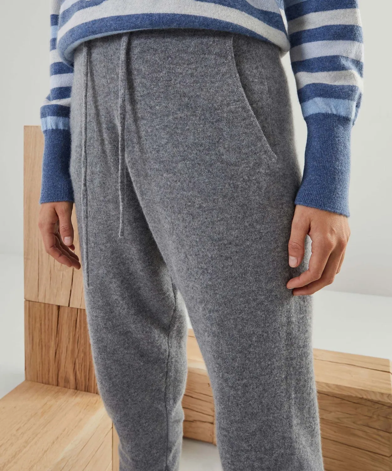 Rodier Jogging Cashmere Grigio Medio 2 Capi