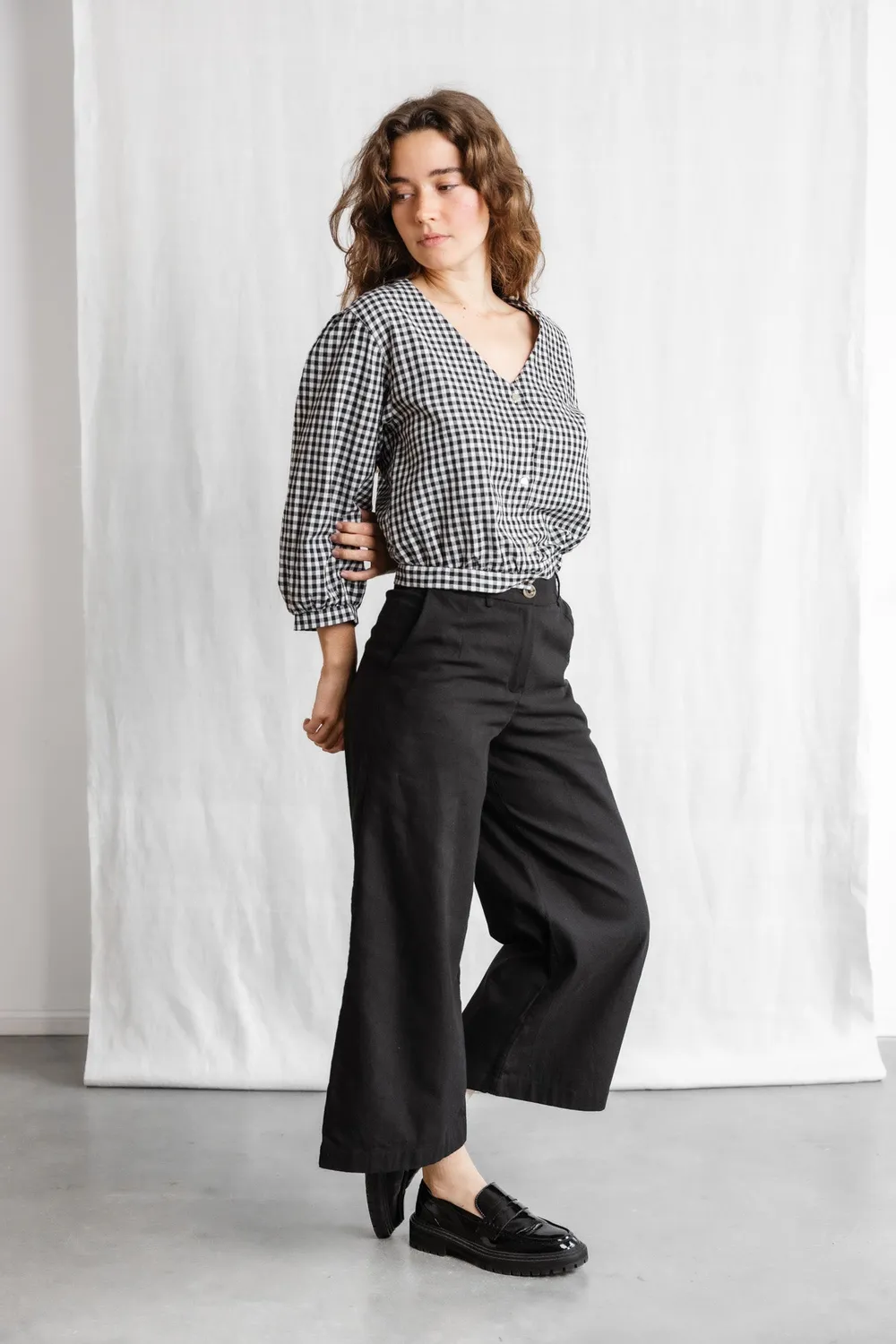 Jyoti Fair Works Hemani culotte cotone nere morbide