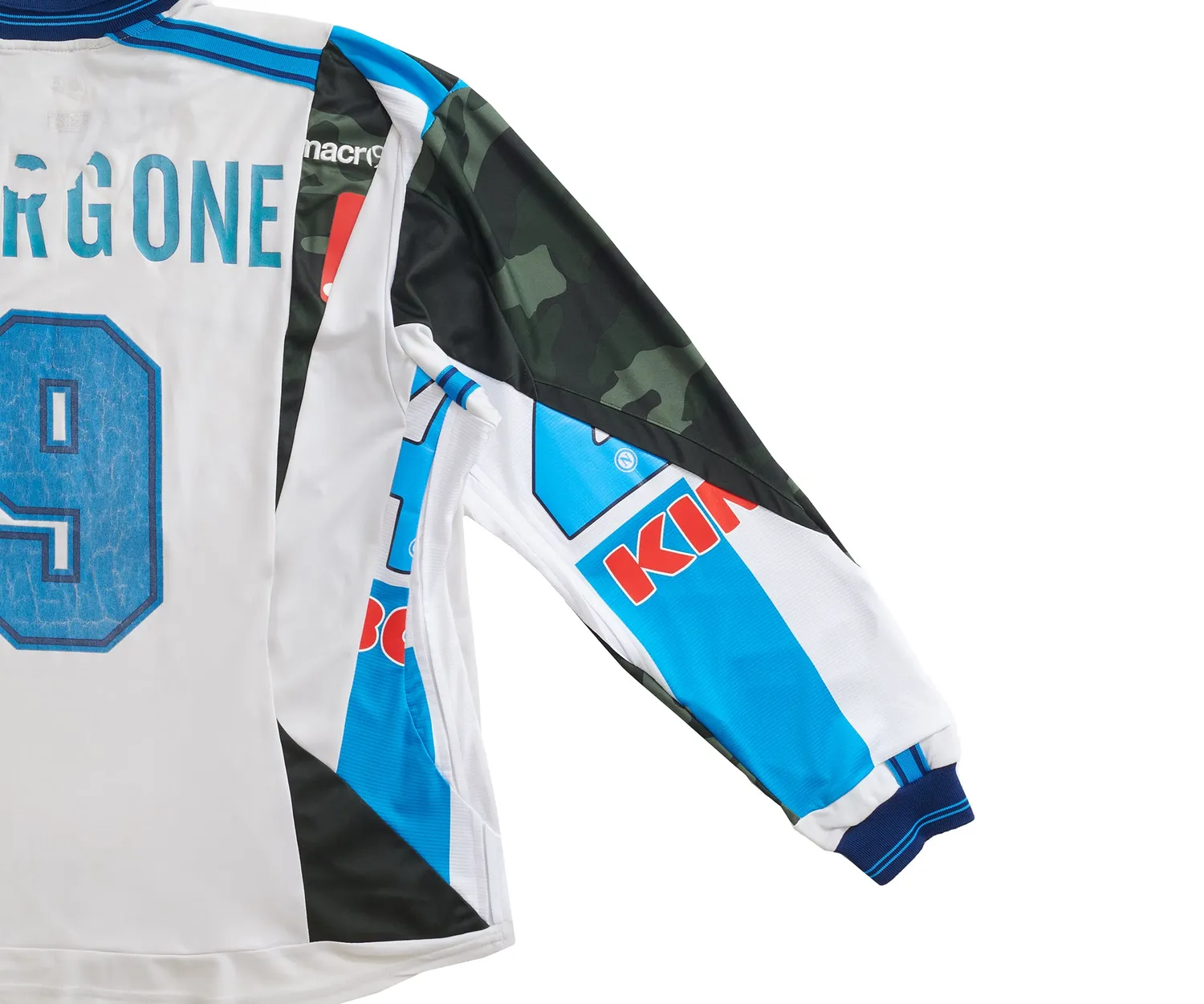 Marcello Pipitone Napoli 99.21.20 maglia calcio riciclata L