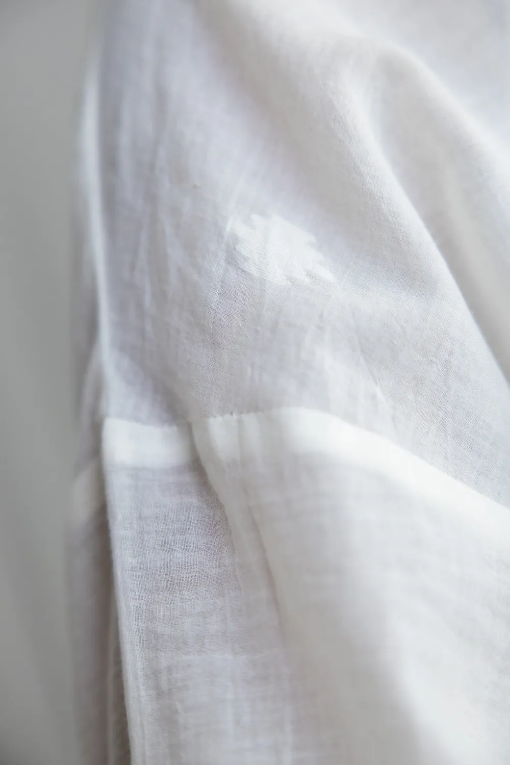 Jyoti Hawali Jamdani camicia donna cotone velato