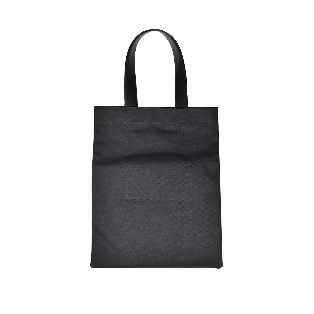 Jil Sander J07WC0023P4863 shopping bag nero cotone lino