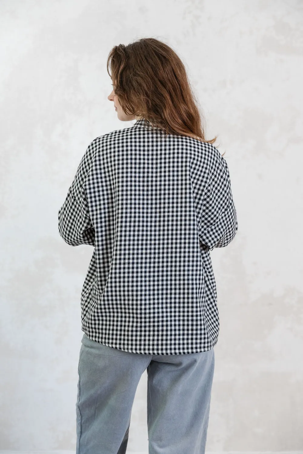 Jyoti Fair Works Hawali camicia cotone quadri oversize