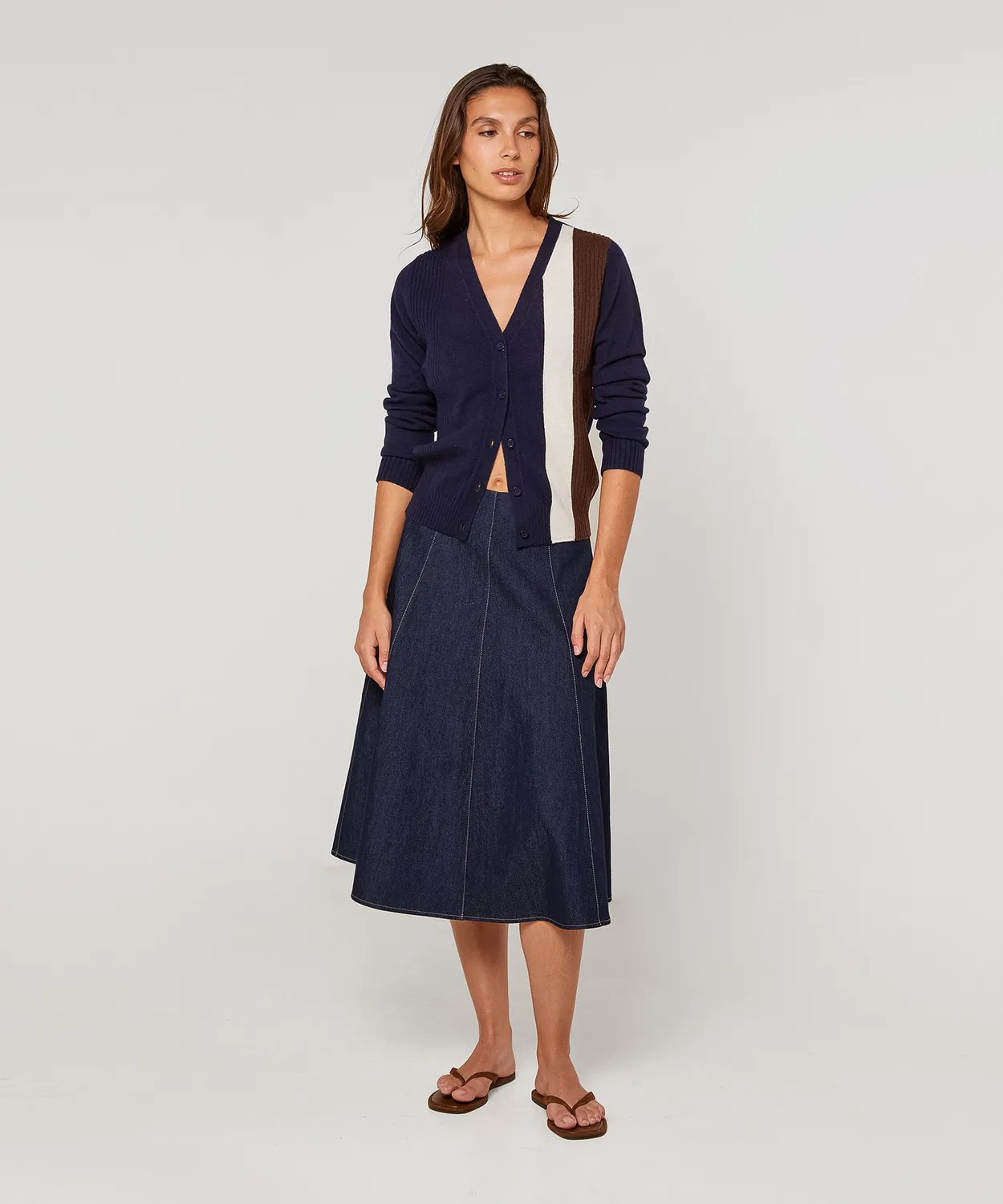 Rodier Cardigan Maniche Lunghe Blu Marino