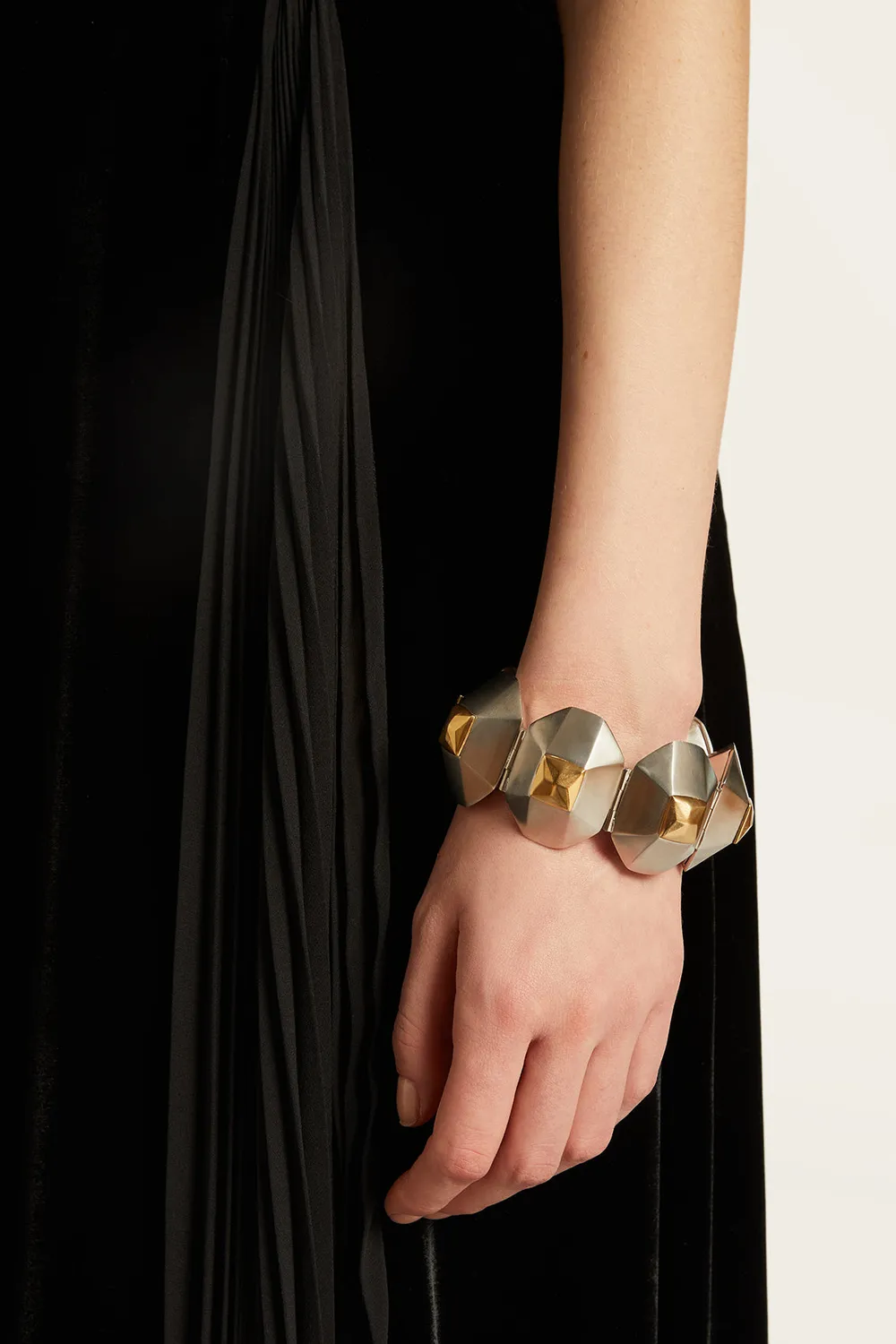 Ports PW422AJE09 bracciale ottone oro argento maxi