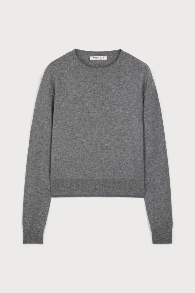 PORTS 1961 maglione cashmere grigio Volcanic