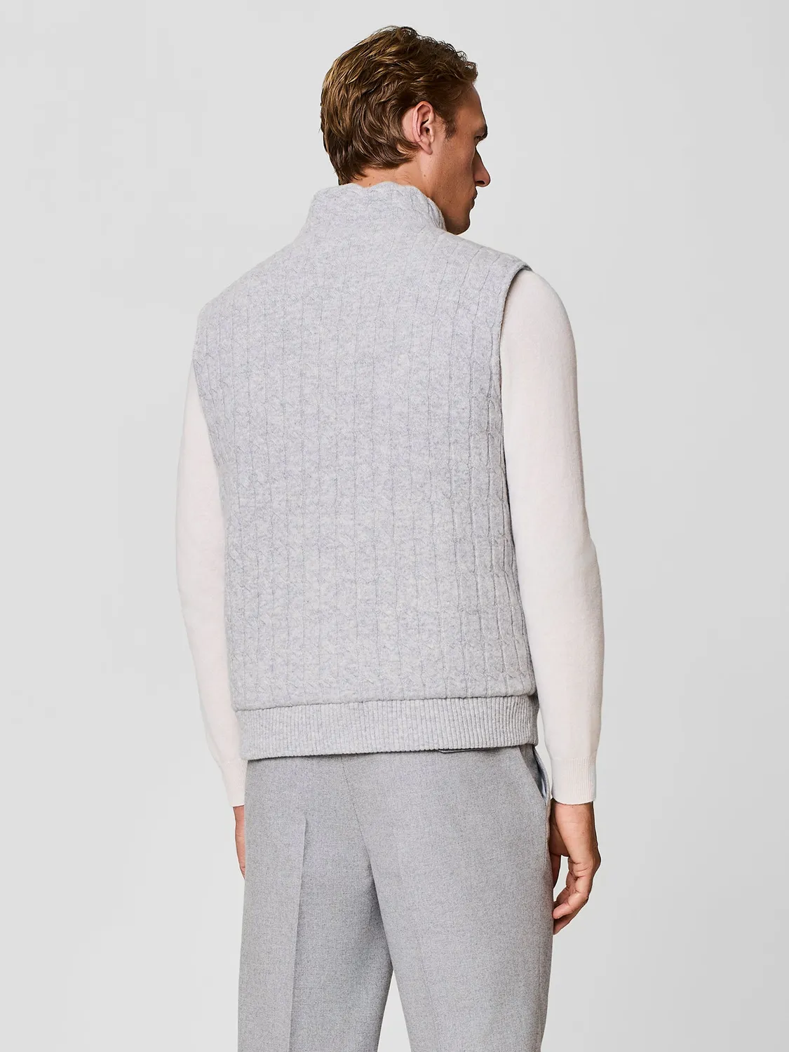 Paul Taylor Smanicato Gilet Imbottito Eco-Suede Burro
