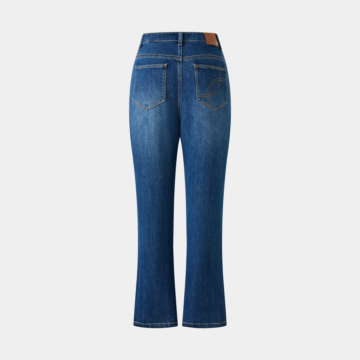 Ports Classic Mid-Wash Straight Jeans azzurri