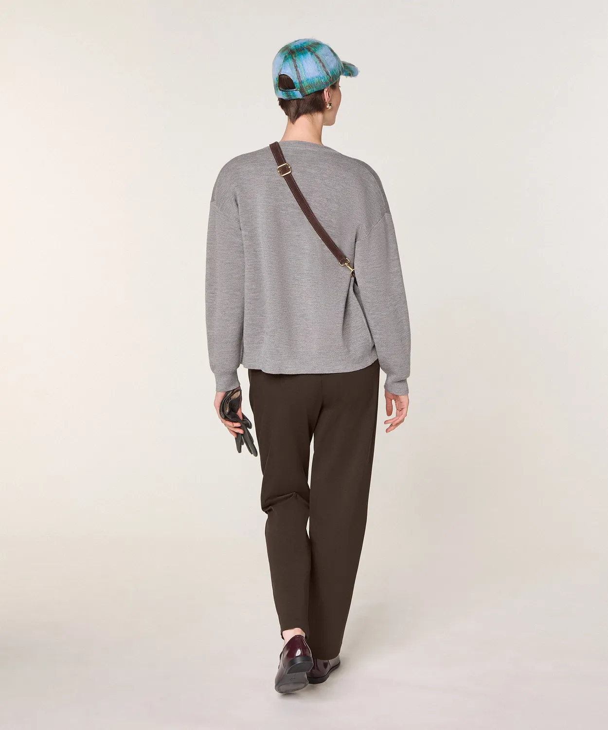 Rodier Cardigan Lana Merino Grigio Scuro Maglia 12