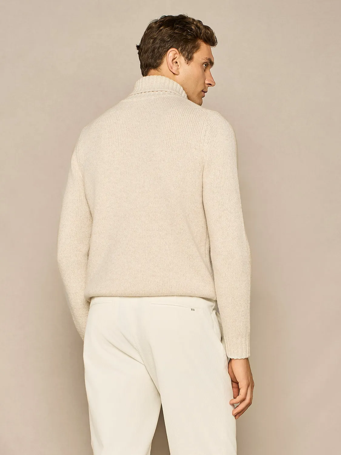 Paul Taylor dolcevita mouliné lana beige finezza 5