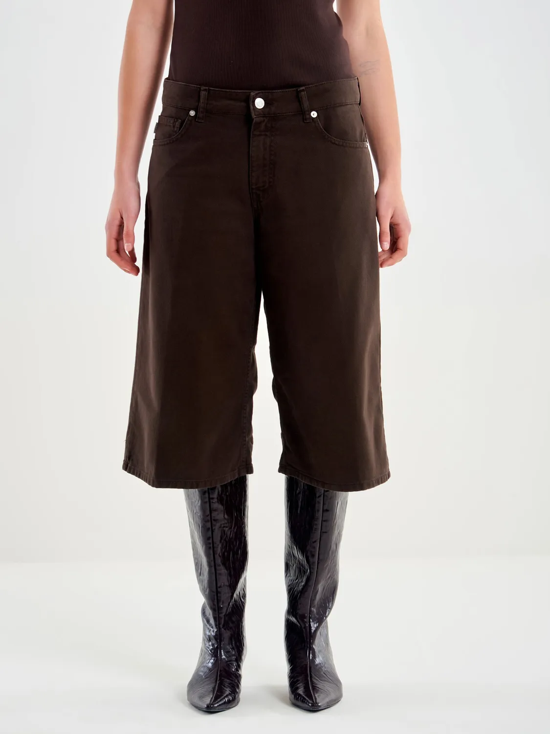 Vicolo Bermuda in jeans denim fondente cotone