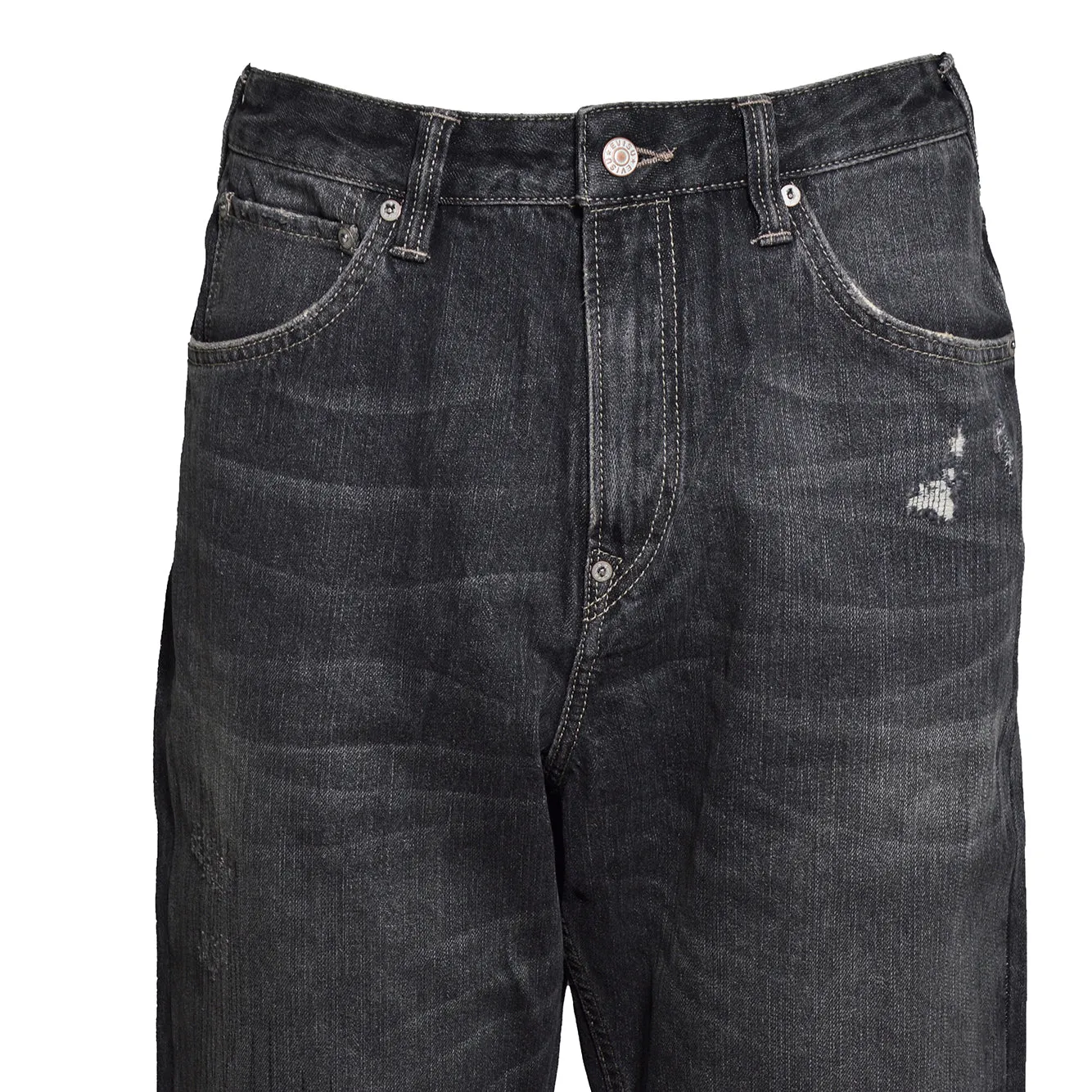 Evisu 2EAEJM6JE6011 Jeans Uomo Nero Distressed