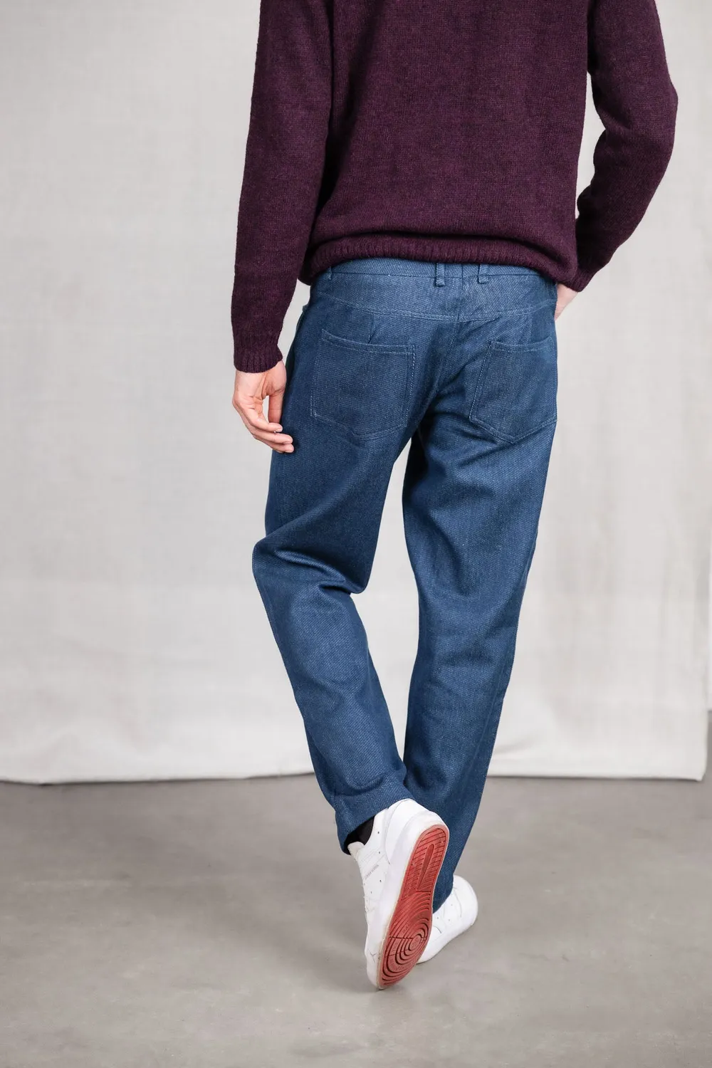 Jyoti Fair Works Prakrit jeans denim cotone