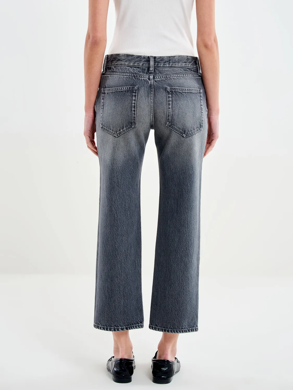 Vicolo Jeans Zeke Nero Relaxed cropped