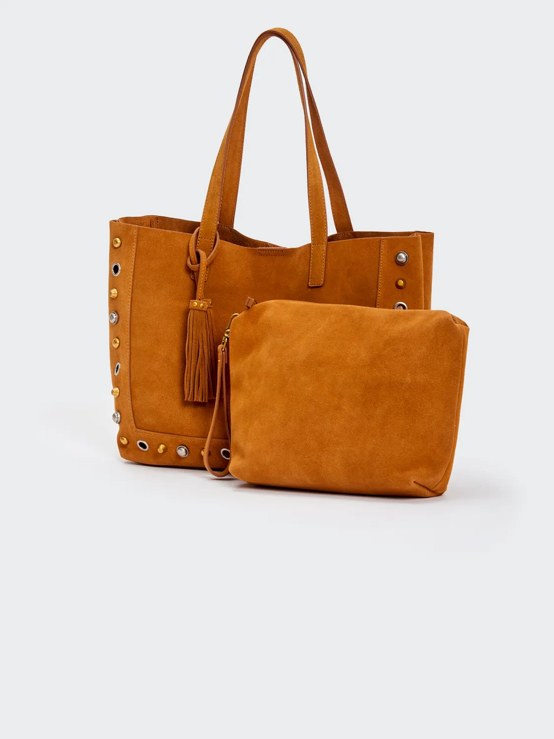Vicolo Borsa Calida Tote Cuoio pelle borchie