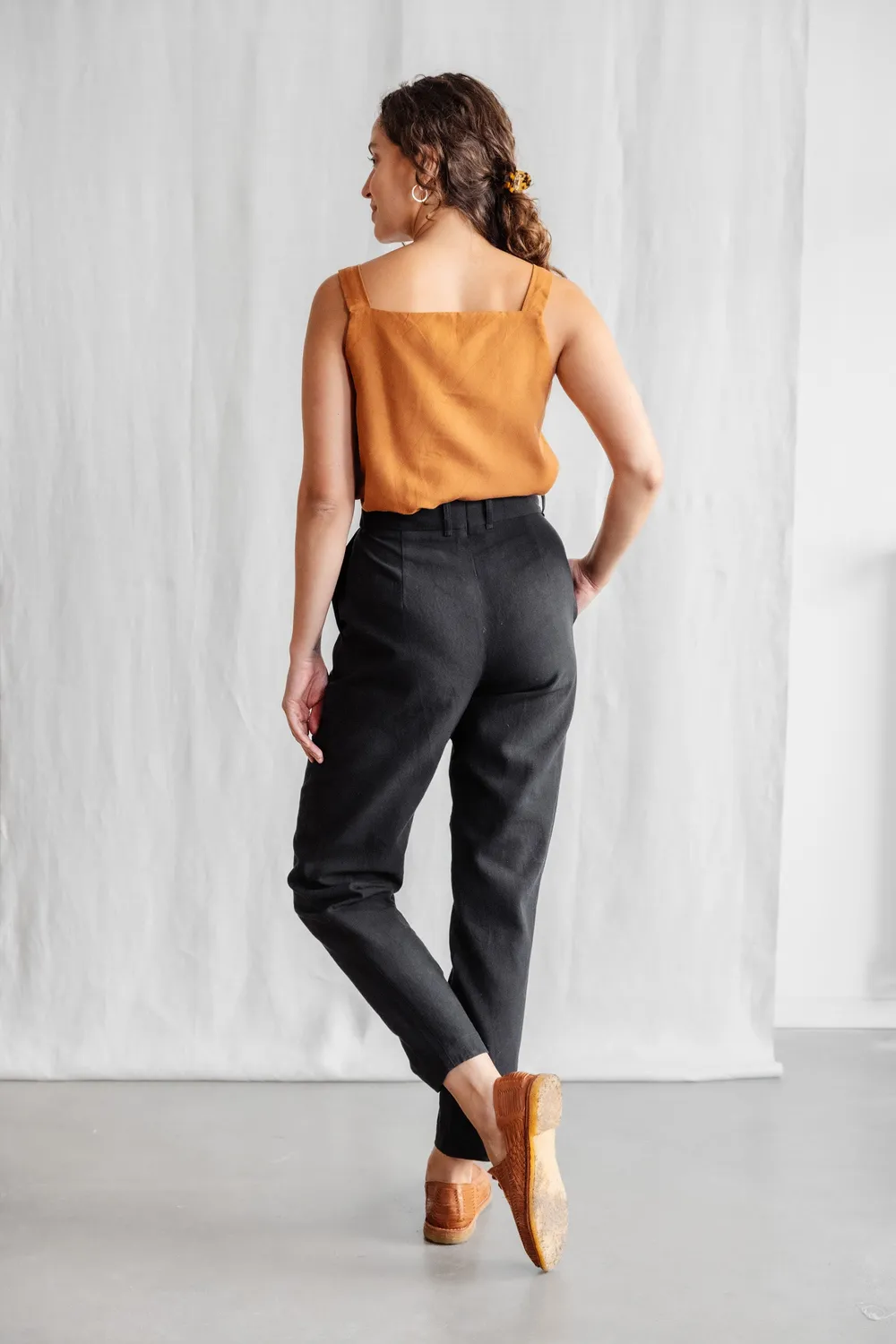 Jyoti Suhrut pantaloni donna cotone nero