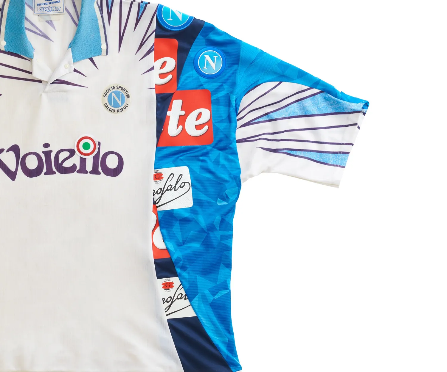 Marcello Pipitone Napoli 92.19.18 maglia calcio L riciclata