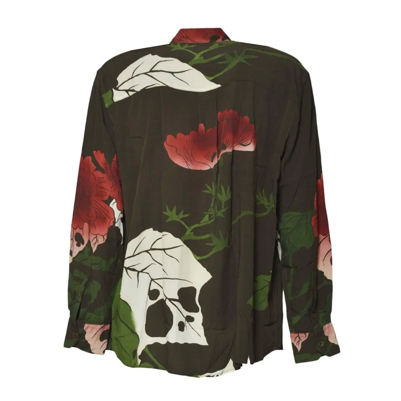 Our Legacy Above Shirt M4252AH camicia verde stampa