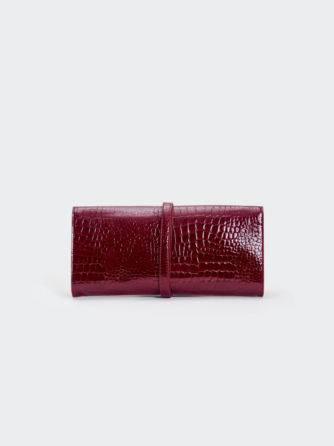 Vicolo Shibuya Belted Maxi borsa vino tracolla catena