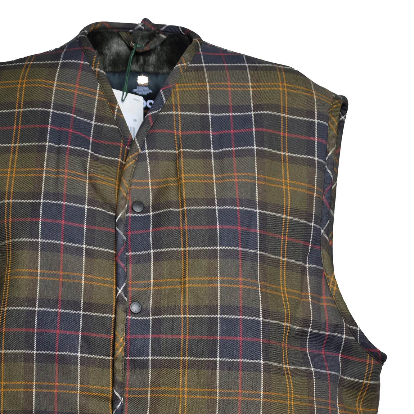 Barbour MLI0065MLI tartan liner giubbino verde cotone