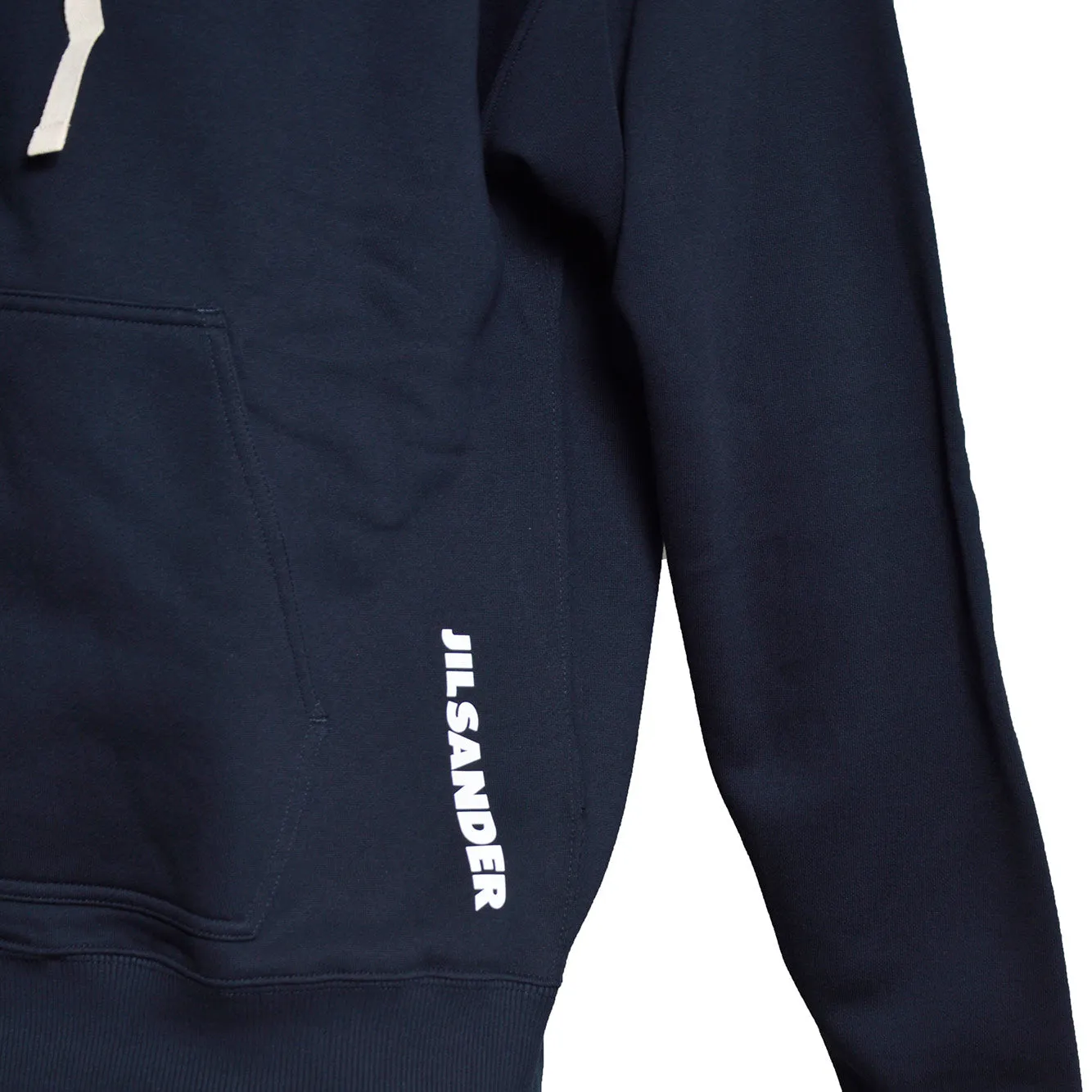 Jil Sander J22HG0118 felpa con zip blu navy
