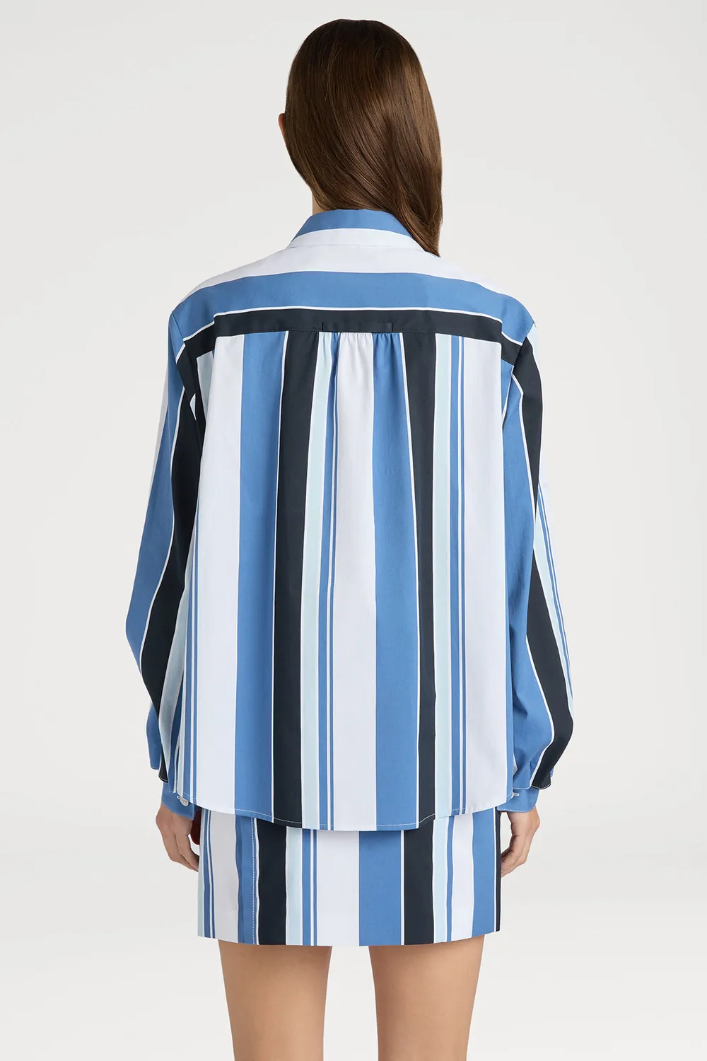 PORTS Rome PW125HLS07 camicia righe blu cosmopolita