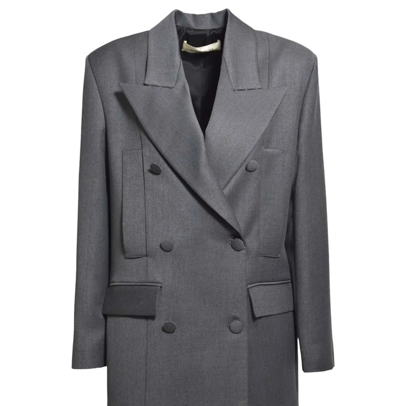 Nine Minutes 25FWNCP0009 blazer donna grigio over