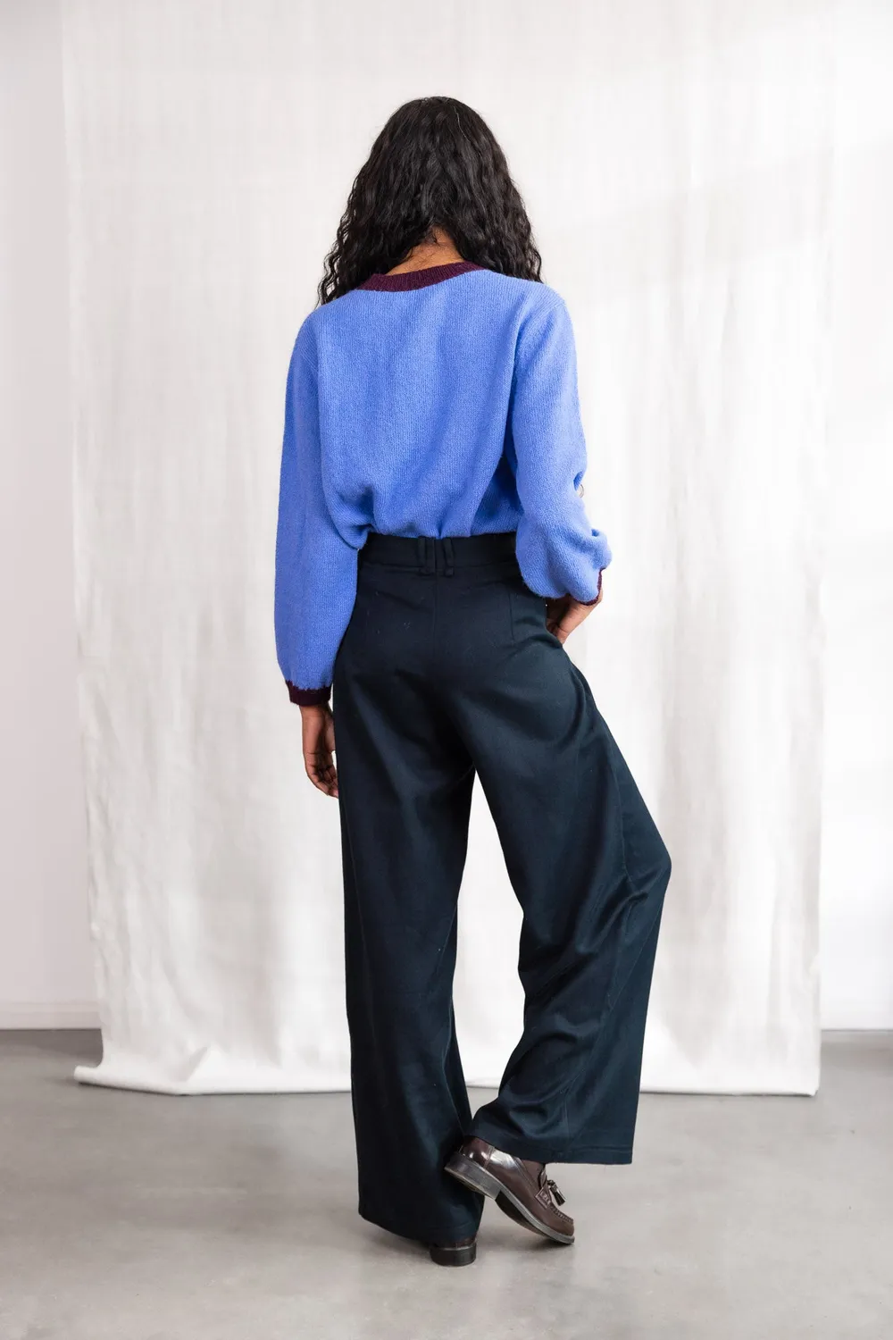 Jyoti - Fair Works Anaar pantaloni palazzo neri cotone