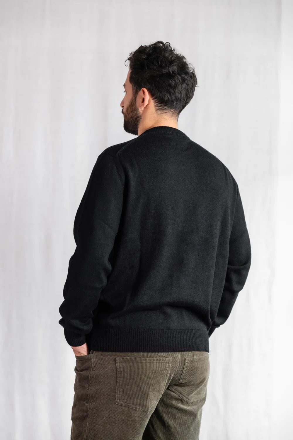 Jyoti Sathee maglione baby alpaca nero