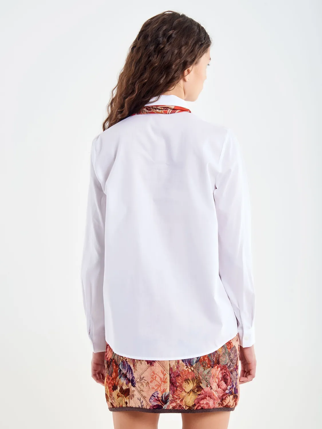 Vicolo camicia naturale cotone con lavallière