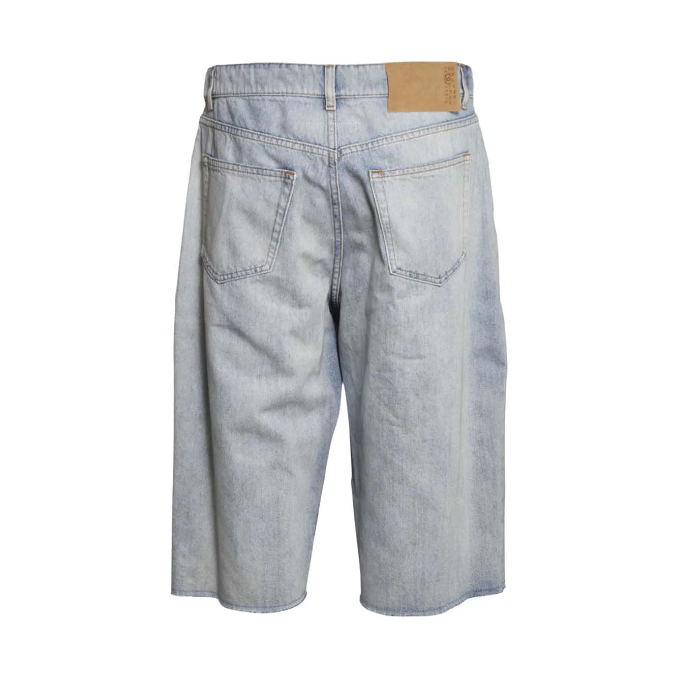 MM6 Maison Margiela SH0MU0014M30055 bermuda denim blu